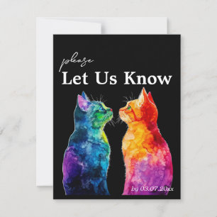 Mit Song Anfrage genau Ihre Hochzeit RSVP Karte