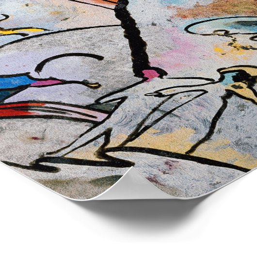 mit Sonne | Kandinsky Poster (Ecke)