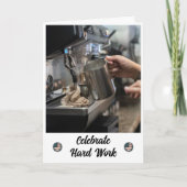 Mit Sorgfalt erstellt - eine Arbeitskarte Dankeskarte (Vorderseite)