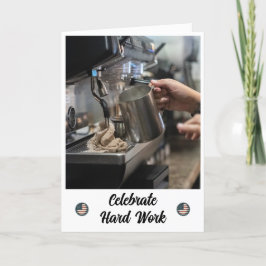 Mit Sorgfalt erstellt - eine Arbeitskarte Dankeskarte