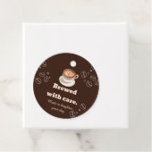 Mit Sorgfalt Gebrüht Coffee Latte Geschenkanhänger (Beispiel)