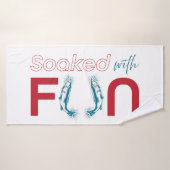 Mit Spaß getrunken - Sardine Inspiriert Badetuch Badehandtuch (Badehandtuch)