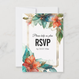 Mit Speisekarte Hibiskus Serenade Paradies RSVP Karte