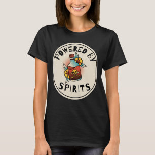 Mit Spirituosen angetriebene Schädelflasche T-Shirt