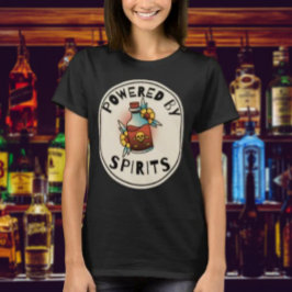 Mit Spirituosen angetriebene Schädelflasche T-Shirt