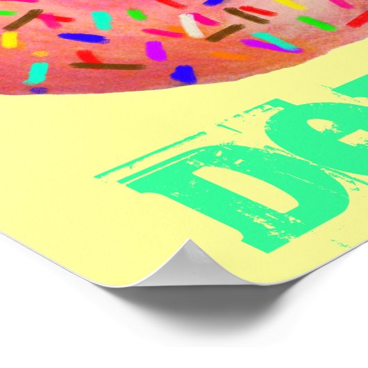 Mit Sprinklen spenden Poster (Ecke)