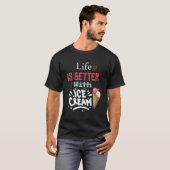 mit Sprinklen süße Eiscreme T-Shirt (Vorne ganz)