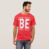 Mit Sprüchen Sei Dankbar Sei Demütig Sei Freundlic T-Shirt (Vorne ganz)