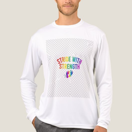 Mit Stärke anhalten. Tri-Blend Shirt (Vorderseite)
