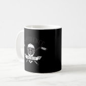 Mit Sticks Field Hockey Player Kaffeetasse (Vorderseite Links)