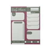 Mit Stil organisieren | Fett-Ablenkplaner Notizblock (Rotiert)