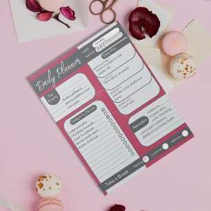 Mit Stil organisieren Fett-Ablenkplaner Notizblock