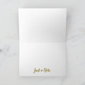 Mit Stil und Eleganz geklappte Note Card Dankeskarte (Innenseite)