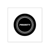Mit Stilräumen Bleibe PRIORITY Text Gummistempel (Prägung)