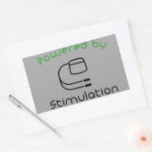 Mit Stimulationsaufkleber Rechteckiger Aufkleber (Umschlag)