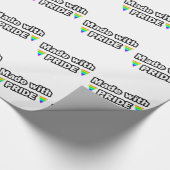 Mit Stolz hergestellt Geschenkpapier (Ecke)