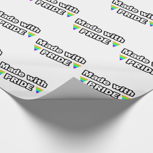 Mit Stolz hergestellt Geschenkpapier (Ecke)