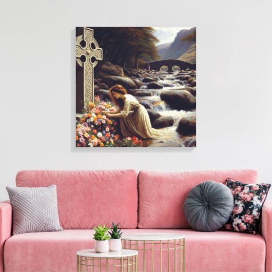 Mit Stream 2 Leinwanddruck (Insitu (Wohnzimmer))