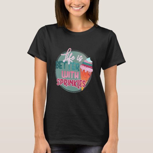 Mit Streuseln T-Shirt (Vorderseite)