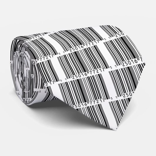 Mit Strichcode Krawatte (Gerollt)