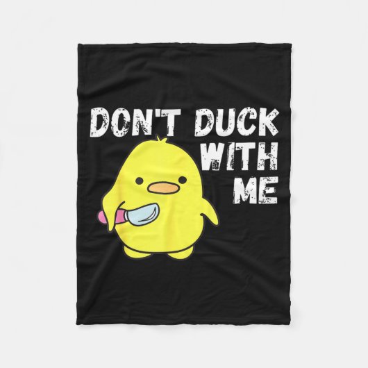 Mit Stuff Duck Rubber Duck Bekleidung Fleecedecke (Vorderseite)