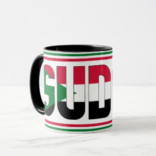 Mit sudanesisch-patriotischem Kaffee schlürfen Tasse