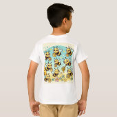 Mit Süße zaubern: Cartoon-Bienen sammeln Ho T-Shirt (Schwarz voll)