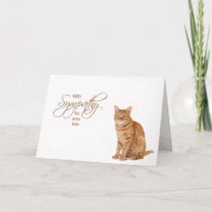 Mit Sympathie - Verlust der Katze Karte