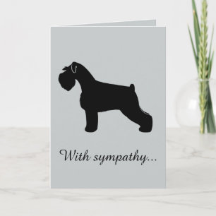 Mit Sympathie: Verlust eines Schnauzers Karte