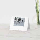 Mit sympathischer Karte - die Krähen kennen alle (Rückseite)