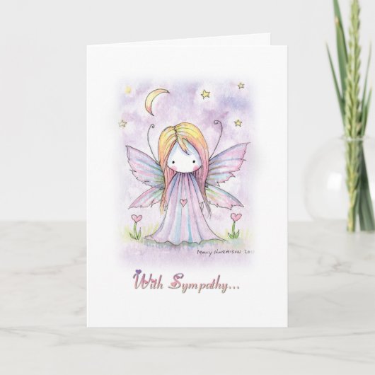 Mit Sympathy Card Kleine Herzblüte Karte (Vorderseite)