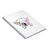 mit tapferen Flügeln fliegt sie Notizblock (Rechte Seite)