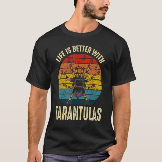 Mit Tarantulas Retro Spider Owner T-Shirt (Vorderseite)