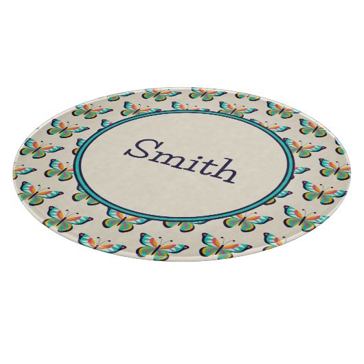 Mit Text Butterfly Schneidebrett (Ecke)