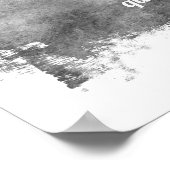 mit Text eine Wasserfarbe grau und weiß hinzufügen Poster (Ecke)