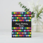 Mit Text Farbige Paddelpaddel 💚 ❤️ 💛 💙 Postkarte (Stehend Vorderseite)