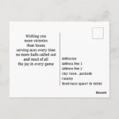 Mit Text Farbige Paddelpaddel 💚 ❤️ 💛 💙 Postkarte (Rückseite)