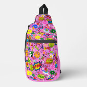 😍 mit Text gemischt pickleback pink Crossbody Bag (Vorderseite)