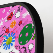 😍 mit Text gemischt pickleback pink Pickleball Schläger (Linke Seite)