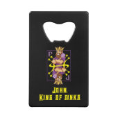 Mit Text 👑 King-dinks - Pickleball Geldbeutel Flaschenöffner (Rückseite)