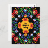 Mit Text Phantastisch poliert Folk Wycin Postkarte (Vorne/Hinten)