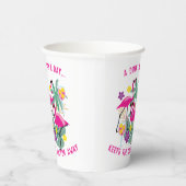 Mit Text Summer Pickleball 🤩 tropisches Party Pappbecher (Rechts)