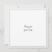 Mit tiefem Beileid auf den Verlust Ihrer Mutter (Rückseite)