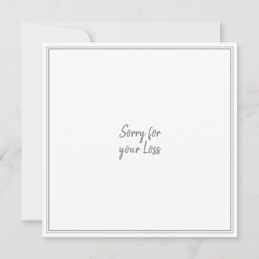 Mit tiefem Beileid auf den Verlust Ihrer Mutter (Rückseite)