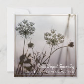 Mit tiefem Beileid auf den Verlust Ihrer Mutter (Vorderseite)