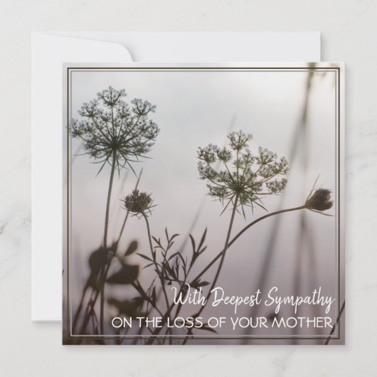Mit tiefem Beileid auf den Verlust Ihrer Mutter (Vorderseite)