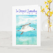 Mit tiefem Beileid, Ermutigung, Beileid Karte (Gelbe Blume)