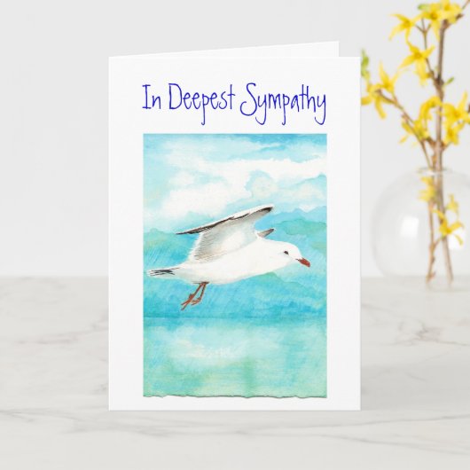 Mit tiefem Beileid, Ermutigung, Beileid Karte (Gelbe Blume)