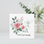 Mit tiefem Beileid Feiertagskarte (Stehend Vorderseite)