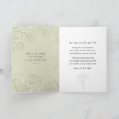 Mit tiefem Beileid für Ihre Verlustkarte Karte (Innenseite)